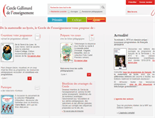 Tablet Screenshot of cercle-enseignement.com